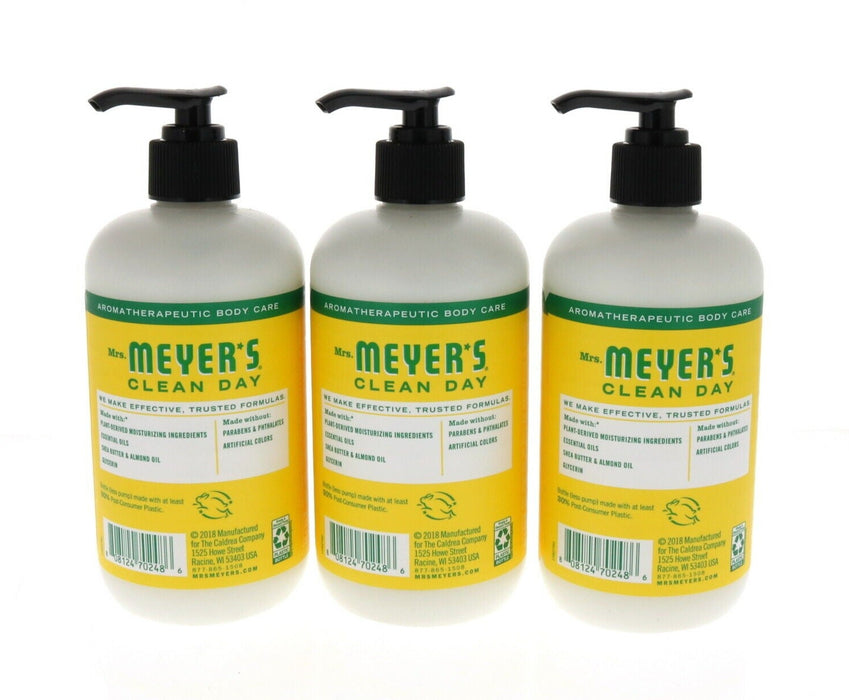 Mrs Meyers #1082782 Clean Day Hand Lotion Honeysuckle Scent ~ 3 Pack ~ 36oz Total
