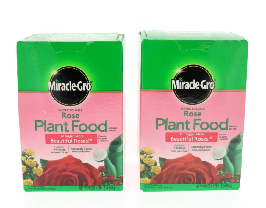 Miracle-Gro Rose Plant Food Granuals ~ 2-Pack ~ 3lbs Total