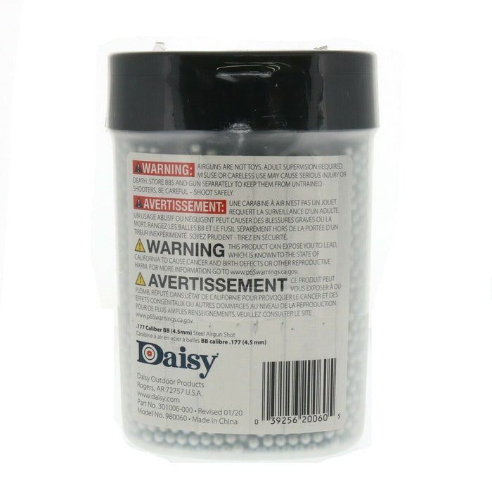 Daisy #980060-444 Premium Grade .177 BBs ~ 6000 in Tub