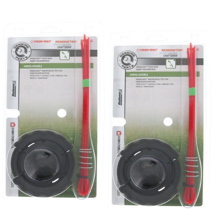 Genuine Parts #49MSLOCK953 SpeedLock Fixed Head Weed Eater Trimmer Spool & Refill ~ 2-Pack