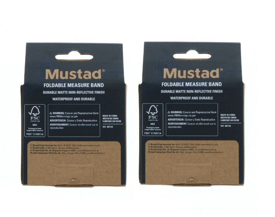 Mustad #MT125 Fishing Tape Measure Waterproof 58'' ~ 2-Pack