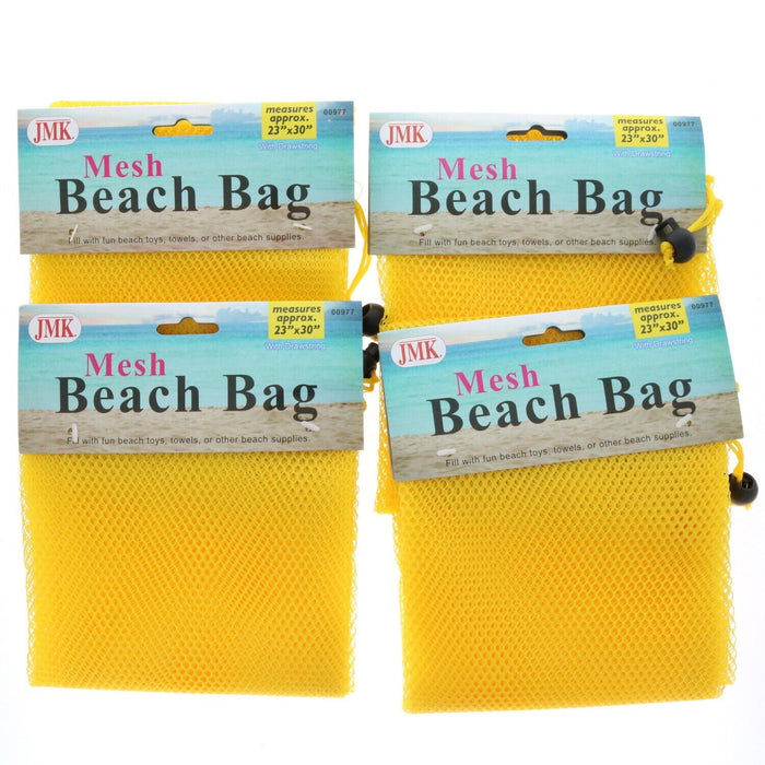 JMK #00977 Mesh Beach Bag Drawstring Laundry Toy Ball Bag