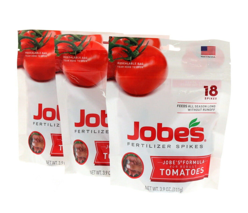 Jobe's #PCH-06005.4 Tomato Fertilizer Spikes ~ 3 Pack ~ 54 Spikes Total