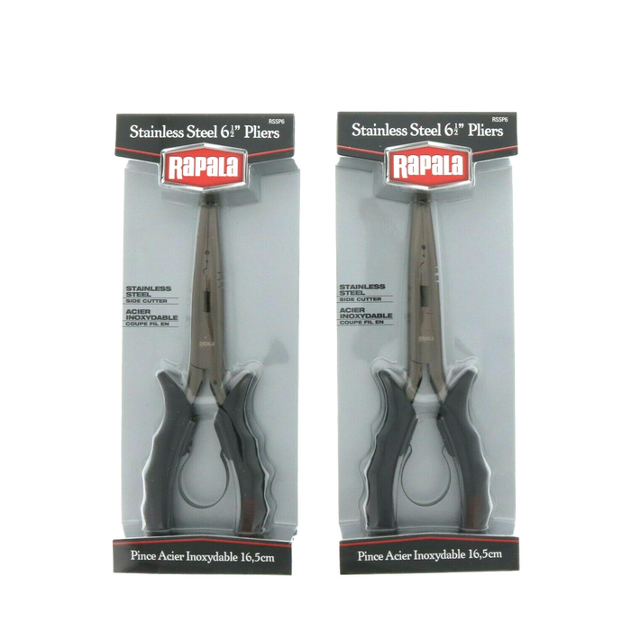 Rapala #RSSP6 6.5" Stainless Steel Pliers ~2-Pack