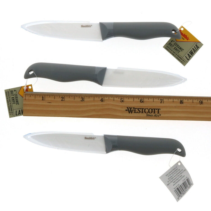 Smith's #51164 Ceramic Bait Knife 4" Fixed Blade ~ 3-Pack