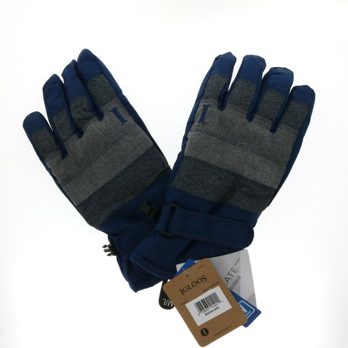 Igloos #MG055-GRD Thinsulate Estate Blue M/L Men's Gloves