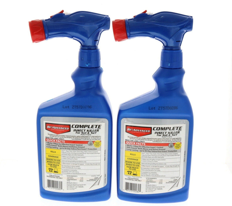 BioAdvanced #700280B Lawn Turf Insect Killing Spray 32oz ~ 2-Pack