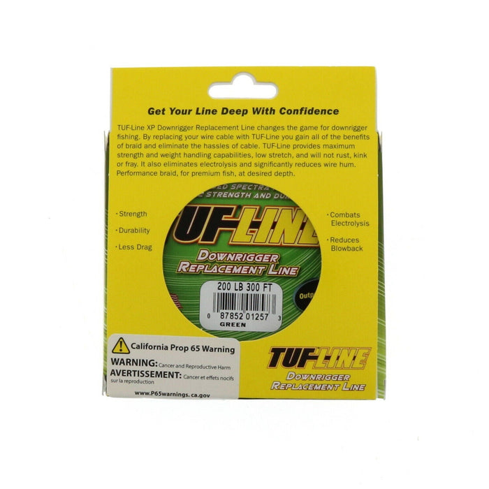 Tuf-Line #XP200300FTGN Braided Fishing Line Downriggers ~ 200 lb 300ft Green