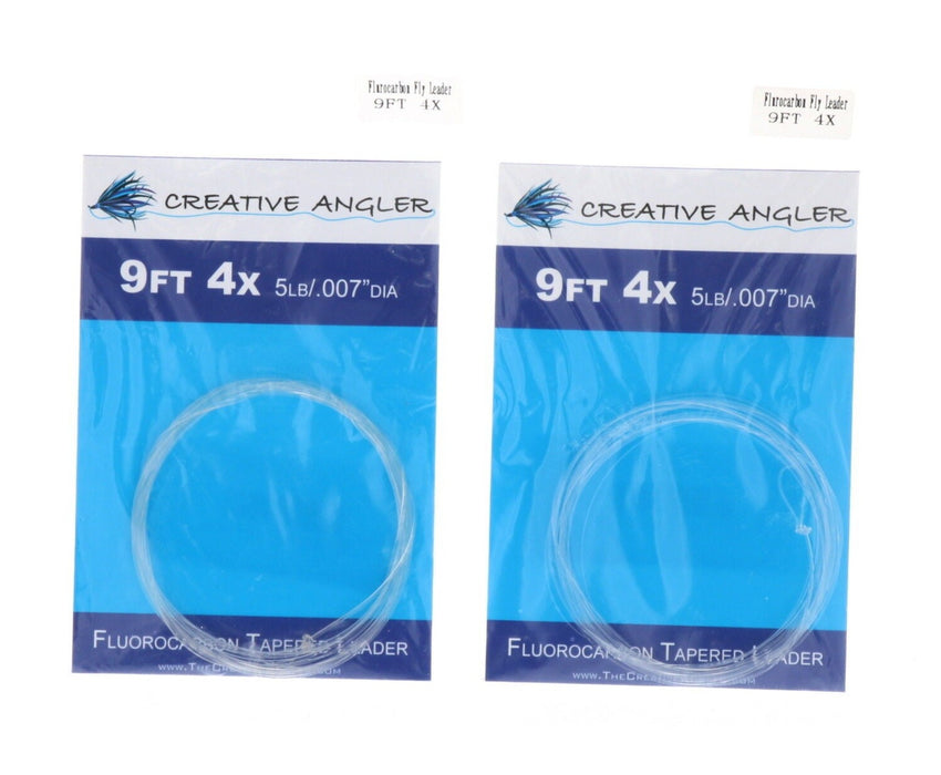 Creative Angle Fluorocarbon Tapered Leader Line 9Ft 1X /2X / 3X / 4X