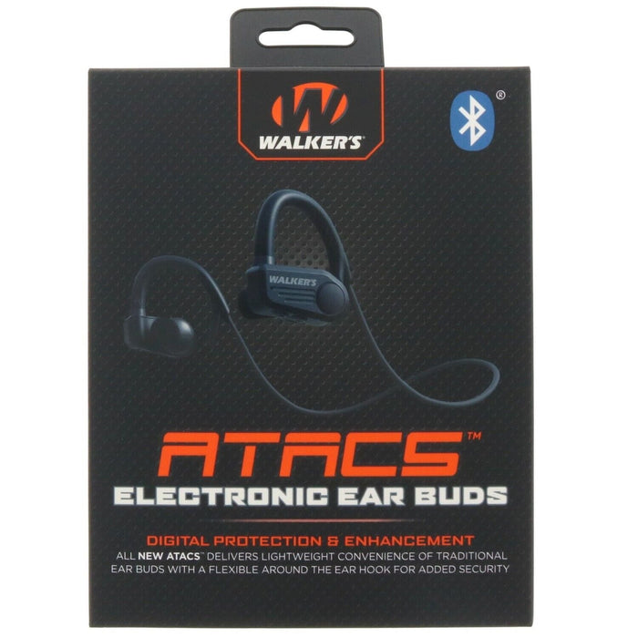 Walker's #GWPSPEB Atacs Electronic Sport Neck Earbuds Rechargeable Wireless