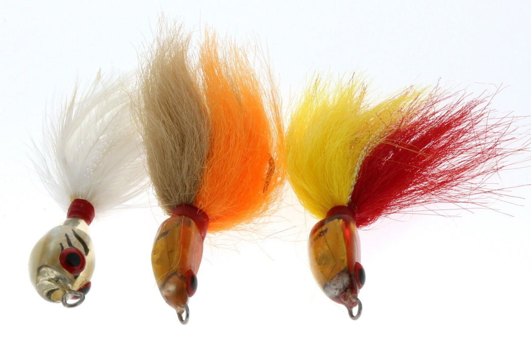 Aquastar Lures #244, 186, 246 Feather Jig Lure 1/4oz ~ 3-Pack