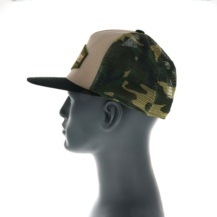 Wrangler #W13089703CA000 Logo Patch Mesh Camo Snapback Baseball Cap