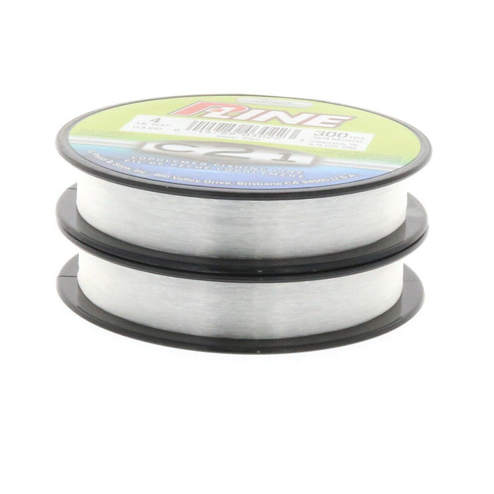 P-Line #C21 Copolymer Freshwater Fishing Line 4lb Test 300 Yards Clear ~ 2-Pack
