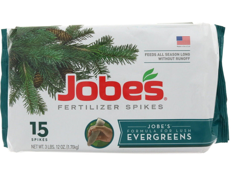 Jobe's #OW01611.4 Evergreens Pre-Measured Fertilizer Spikes ~ 3-Pack ~ 45 Spikes Total