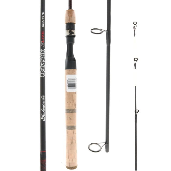 Shakespeare #USESP602M Ugly Stik Elite Rod 6ft Medium Spinning 2pc