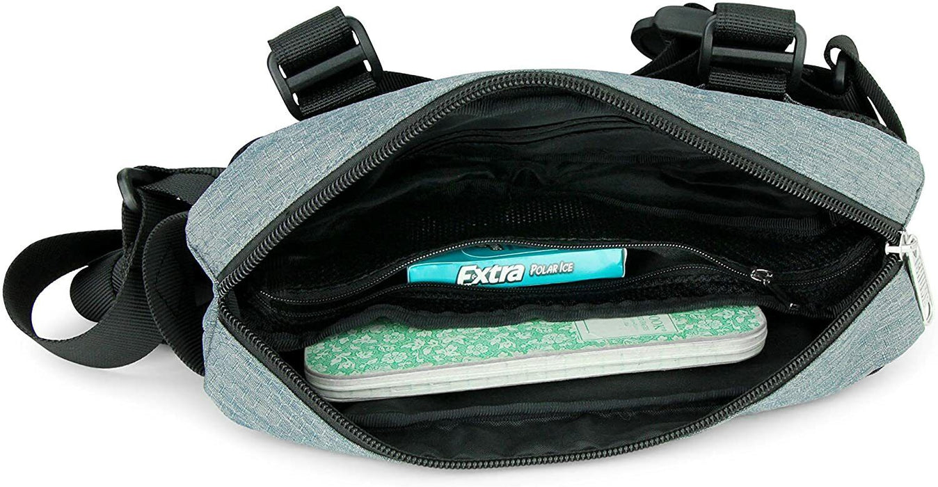 Chums #14059 Sport Waist Pack Phone Case Hip Pack ~ Black/Green/White