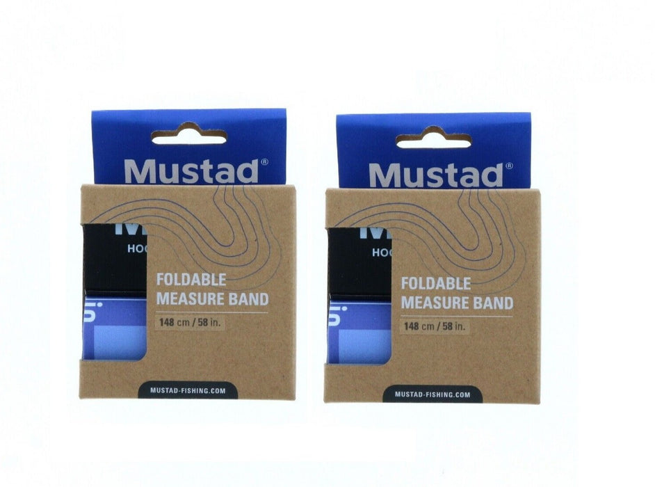 Mustad #MT125 Fishing Tape Measure Waterproof 58'' ~ 2-Pack