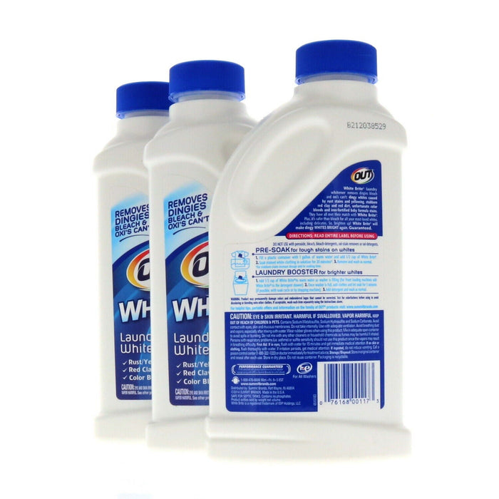 White Brite #WB30N Bleach-Free Laundry Whitener 28oz ~ 3-Pack