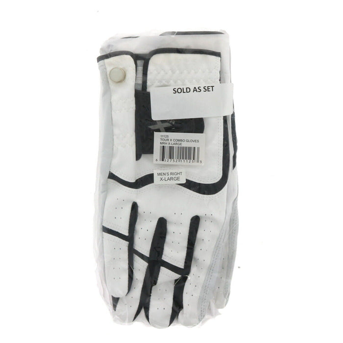 Tour X #MHR X-Large Combo Gloves Men's 3PK Golf Gloves Right Hand XL