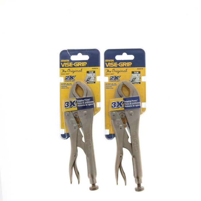 Irwin  #IW-4935578   7" Gripping Locking Pliers Vise-Grip ~ 2-Pair