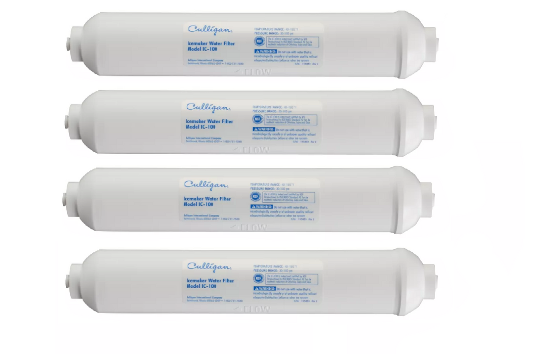 Culligan #IC-100A Basic Ice-Maker Refrigerator Water Filter IC-100A ~ 4-Pack