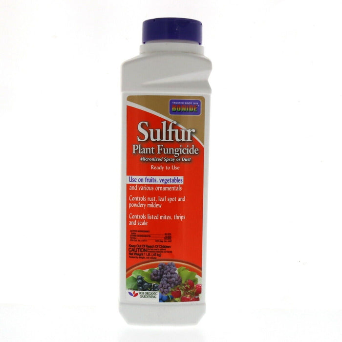 Bonide #18011002 Sulfur Plant Fungicide Spray Or Dust 1Lb. Bottle