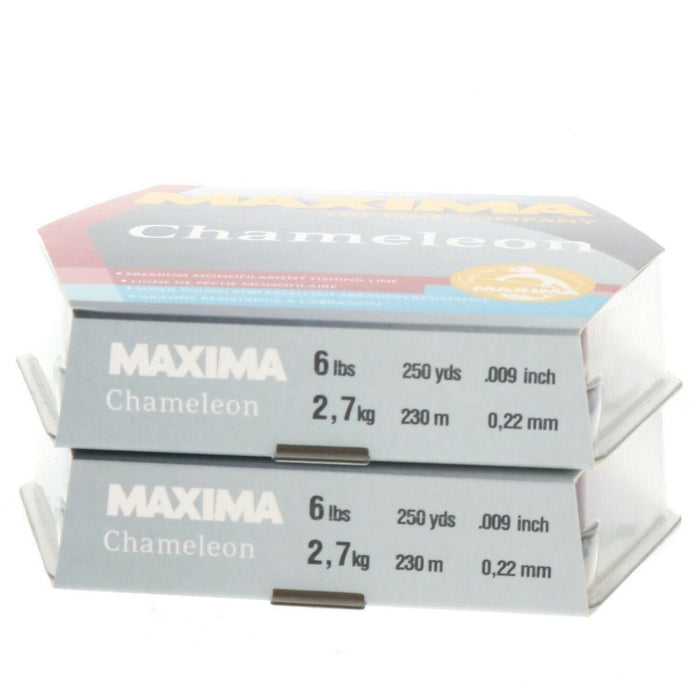 Maxima #MOC 6 Chameleon Monofilament Fishing Line 6lb 250yds ~ 2-Pack