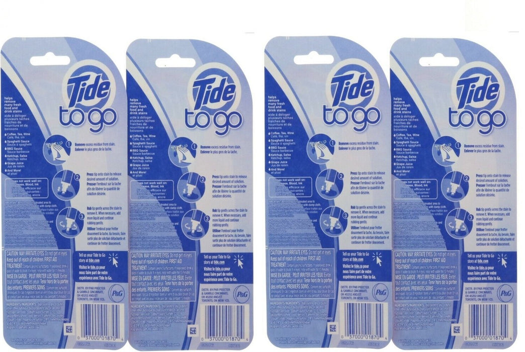 Tide #01870 To Go Instant Stain Remover Pens 10 mL ~ 4-Pack