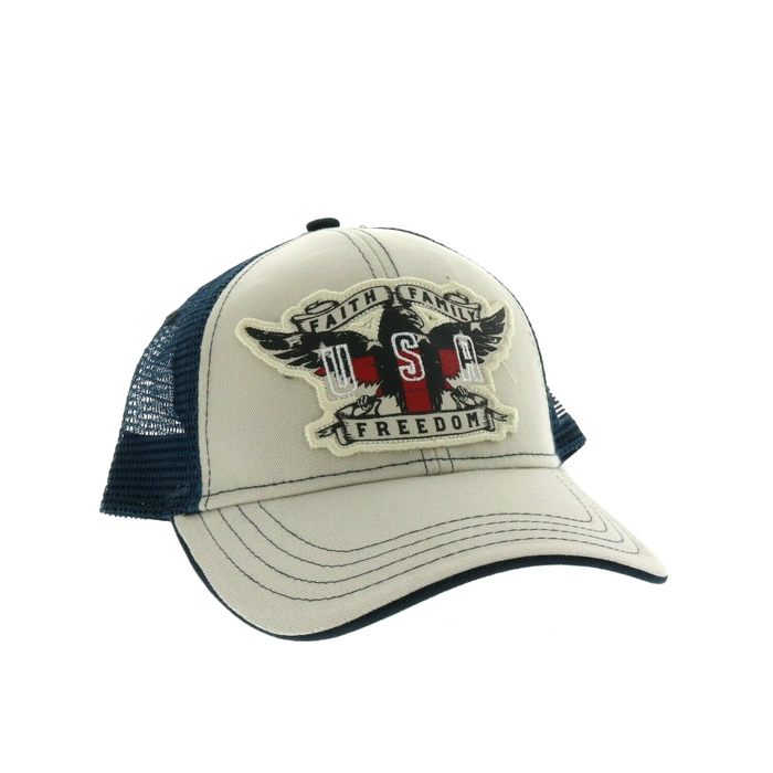 Buck Wear #BW-9142 USA Baseball Cap Faith Family Freedom