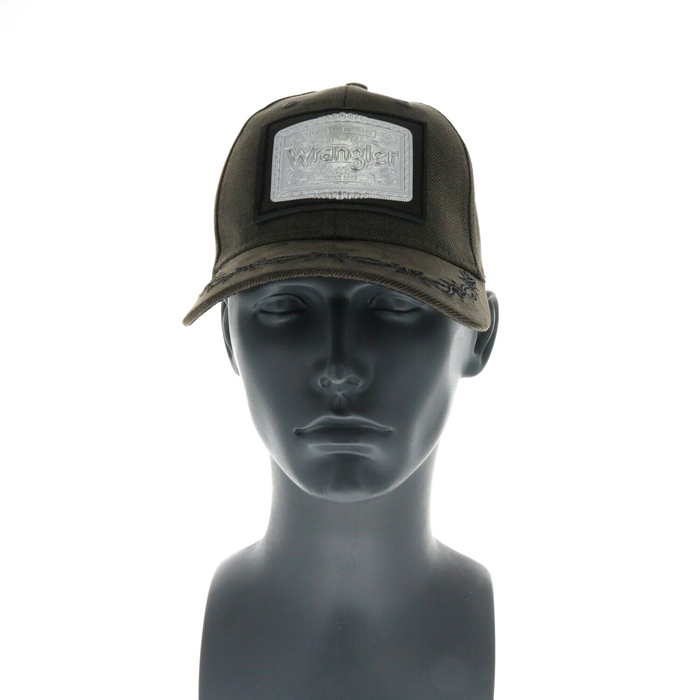 Wrangler #W1308-9808CH-000 Faux Silver Buckle Baseball Cap