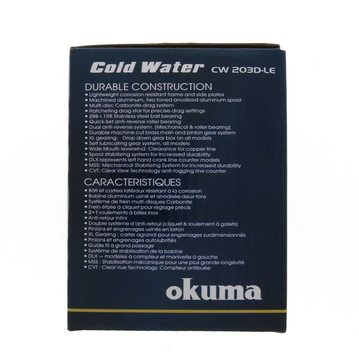 Okuma #CW-203D-LE Cold Water Line Counter Reel Ladies Edition 5.1:1