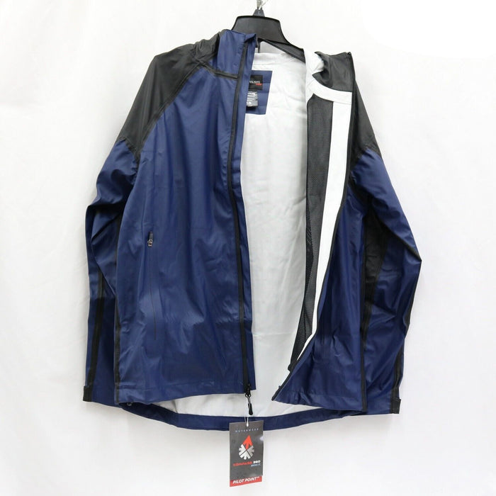 Compass360 #PP22105-1022 Pilot Point Jacket Black Blue Large