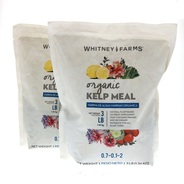 Whitney Farms #10101-10019 Organic Kelp Meal Fertilizer ~ 2-Pack ~ 6lbs Total