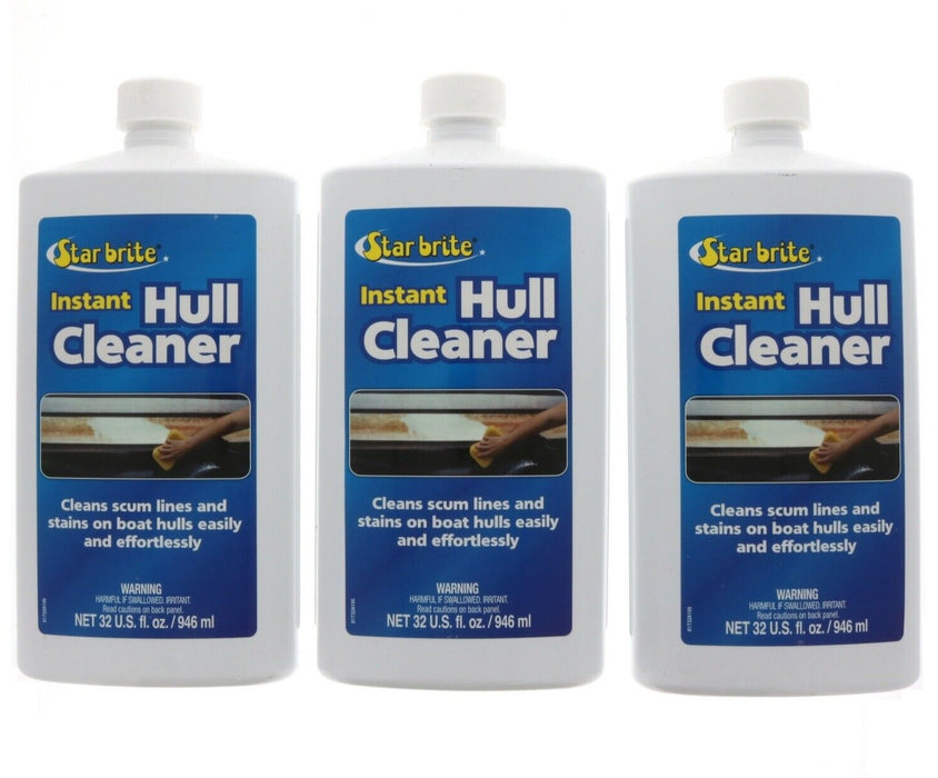 Star Brite Instant Hull Cleaner 32oz Marine Scum Stains ~ 3-Pack