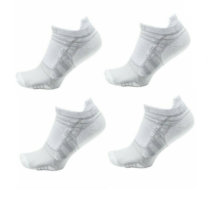 Thorlos #XPTU11004 Experia Prolite No Show Tab Ankle Running Socks Medium White ~2-Pack