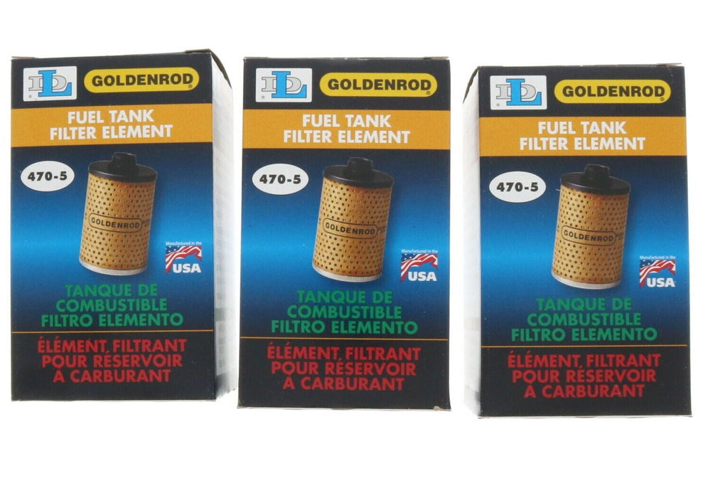 Goldenrod #470-5 Replacement Fuel Filter Element ~ 3-Pack