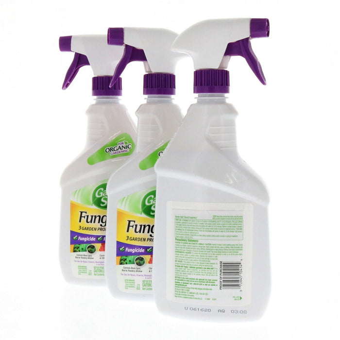 Garden Safe Organic Fungicide Spray 24 oz ~ 3 Pack ~ 72 oz Total