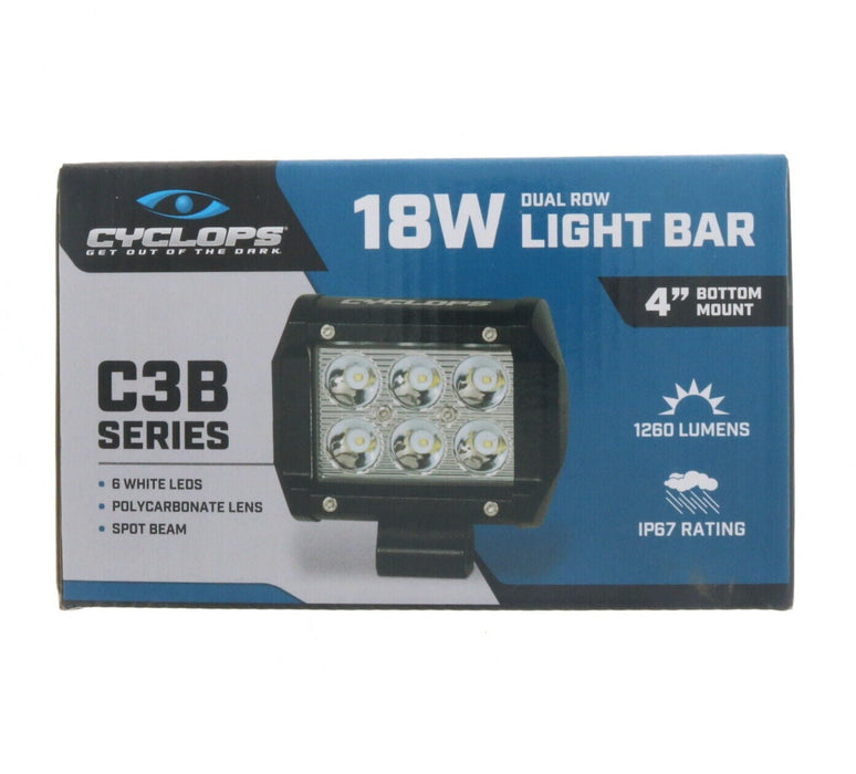 Cyclops #CYC-LBDR18-BM 18W Dual Row Light Bar C3B Series