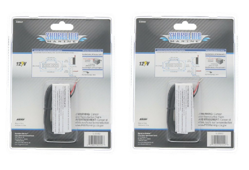 Shoreline Marine #SL92552 White LED Underwater Lights ~ 2-Pack