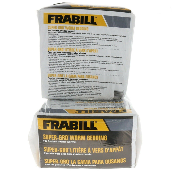 Frabill #3054018 Super-Gro Worm Bedding Bait 2lbs ~ 2-Pack