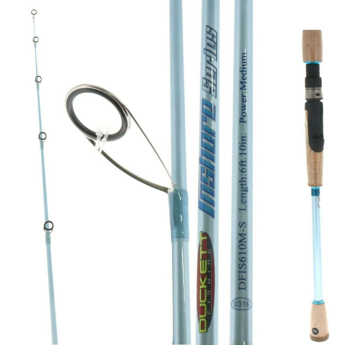 Duckett Fishing #DFIS610MS Inshore 6'10 Medium Spinning Fishing Rod