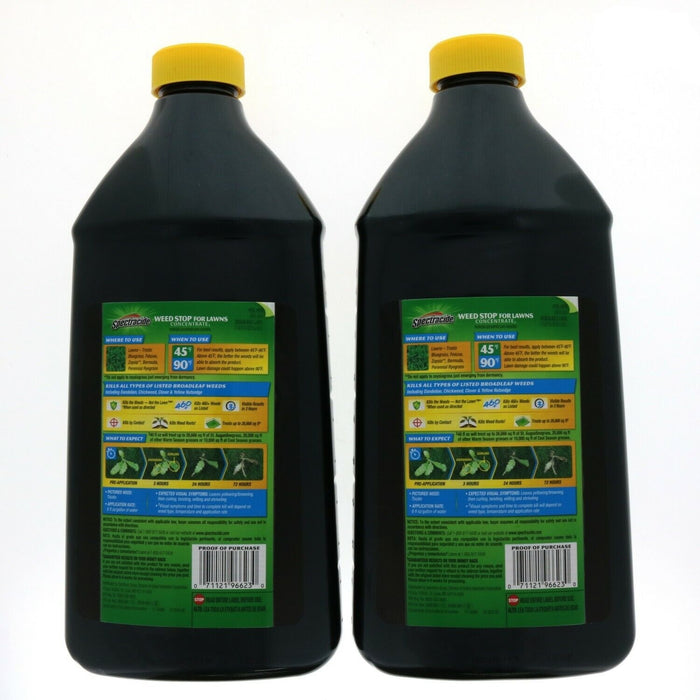 Spectracide #HG-96623 Weed Stop For Lawns Concentrate 40 oz. ~ 2-Pack ~ 80oz Total
