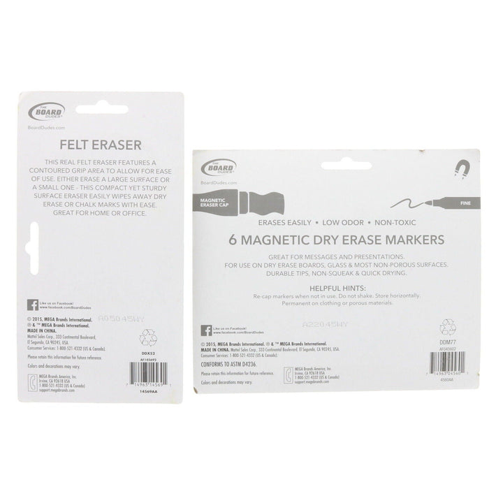 Mega Brands #AF120381 Magnetic Dry Erase Calendar White Board Markers