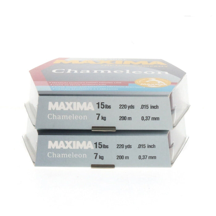 Maxima #MOC-15    One Shot Fishing Line Chameleon 15lb 220yds ~ 2-Spools
