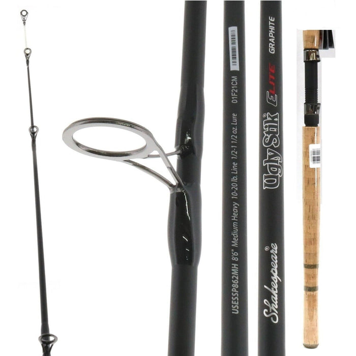 Shakespeare #USESSP862MH Ugly Stik Elite Medium Heavy Fast Spinning Rod 2pc