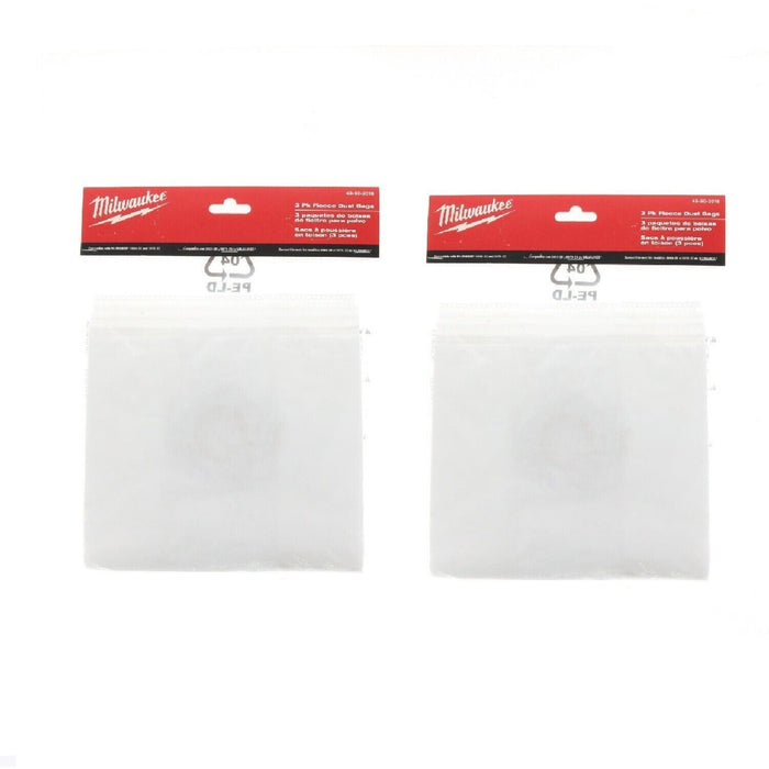 Milwaukee #49-90-2016  Fleece Dust Bags 49-90-2016 ~ 2-Pack ~ 6 Bags Total