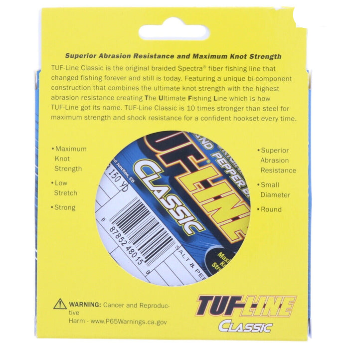 Tuf-Line Salt & Pepper Braid Fishing Line 80 Lbs. Test 150 Yards