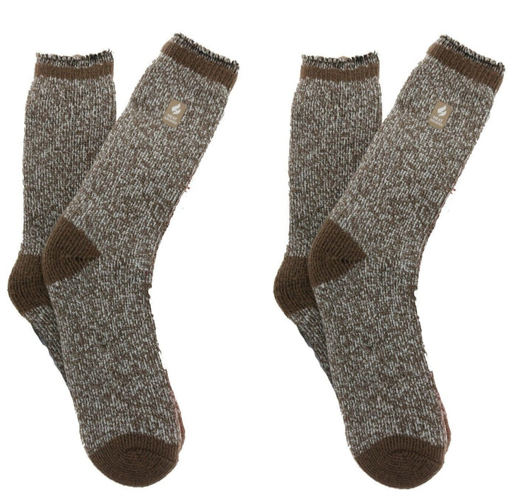 Heat Holders #LHHTWSMC The Warmest Thermal Sock 5-9 Brown ~ 2-Pack