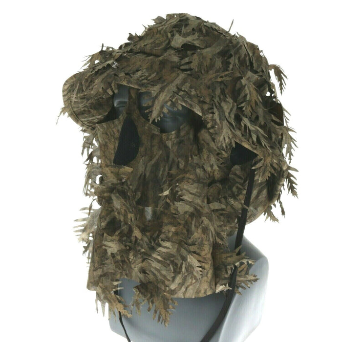 QuikCamo 3D Leafy Camo Bucket Hat with Face Concealment Mossy Oak Bottomland