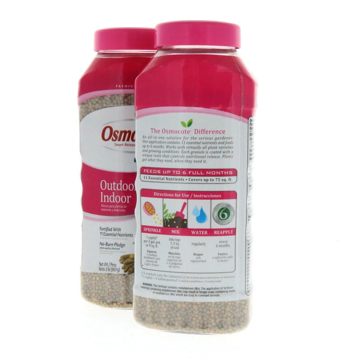 Osmocote #274250    Indoor Outdoor Plant Food Fertilizer 2lbs ~ 2-Bottles